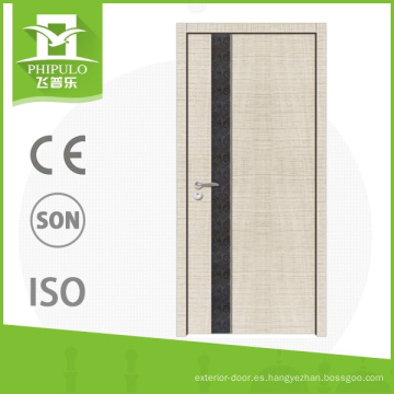 Nueva puerta de madera de la seguridad de la melamina de la prueba del sol del diseño con calidad agradable de China